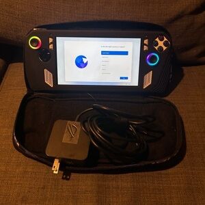 ASUS Gaming Console - Black with Blue and Yellow Highlights